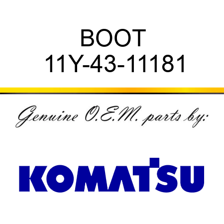 BOOT 11Y-43-11181