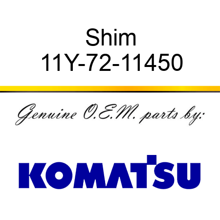 Shim 11Y-72-11450