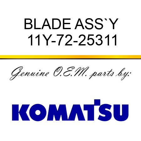 BLADE ASS`Y 11Y-72-25311