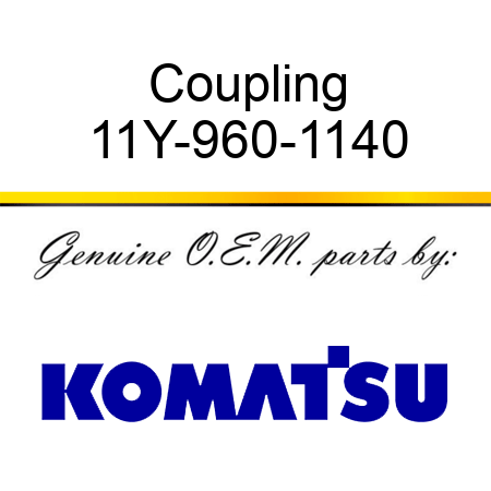 Coupling 11Y-960-1140
