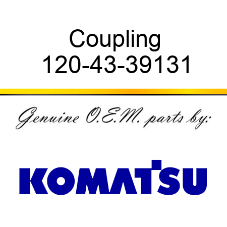 Coupling 120-43-39131