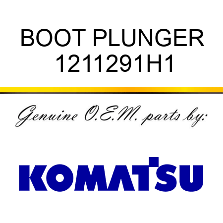 BOOT, PLUNGER 1211291H1