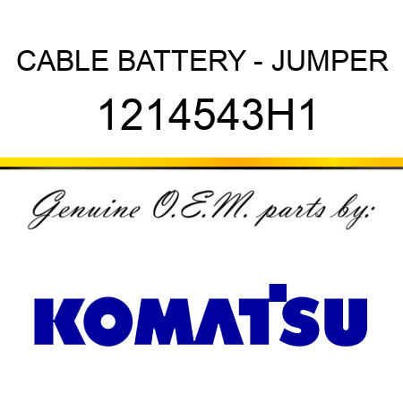 CABLE, BATTERY - JUMPER 1214543H1