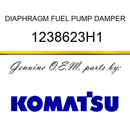 DIAPHRAGM, FUEL PUMP DAMPER 1238623H1