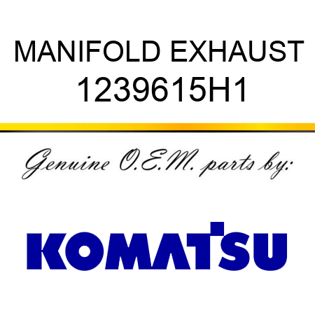 MANIFOLD, EXHAUST 1239615H1
