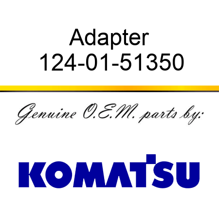 Adapter 124-01-51350