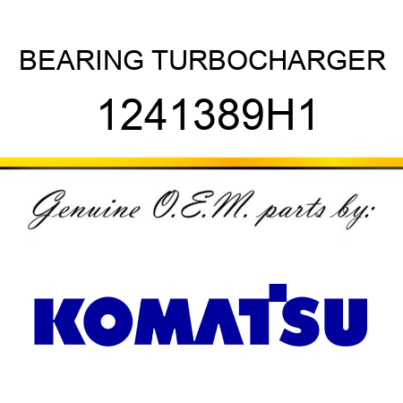 BEARING, TURBOCHARGER 1241389H1