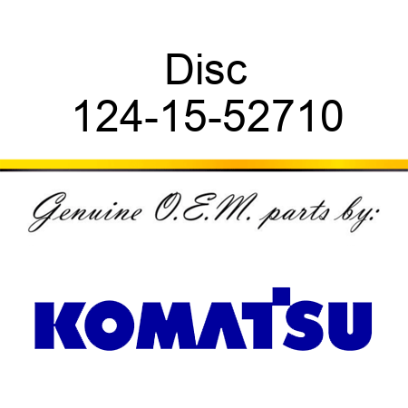 Disc 124-15-52710