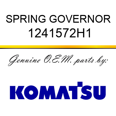 SPRING, GOVERNOR 1241572H1