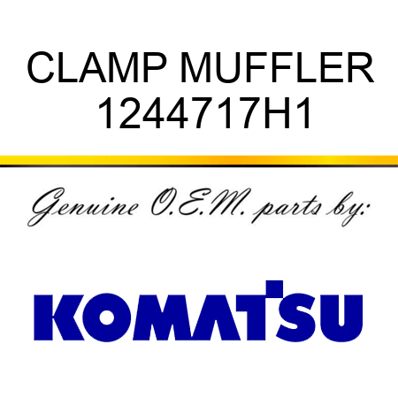 CLAMP, MUFFLER 1244717H1