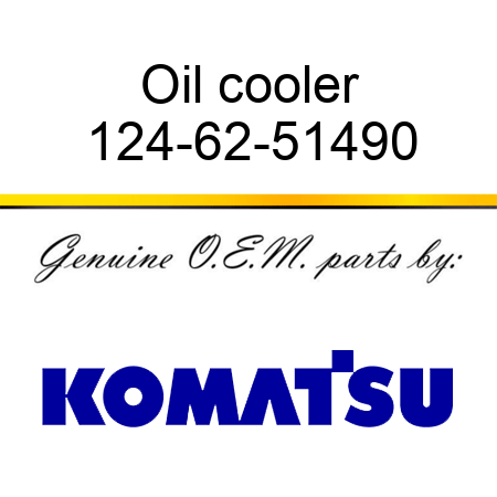 Oil cooler 124-62-51490