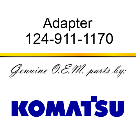 Adapter 124-911-1170