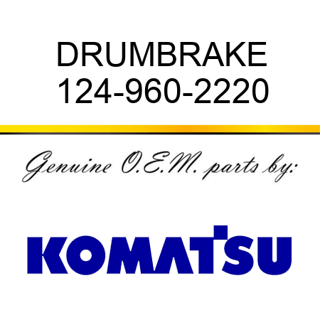 DRUM,BRAKE 124-960-2220