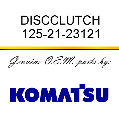 DISC,CLUTCH 125-21-23121