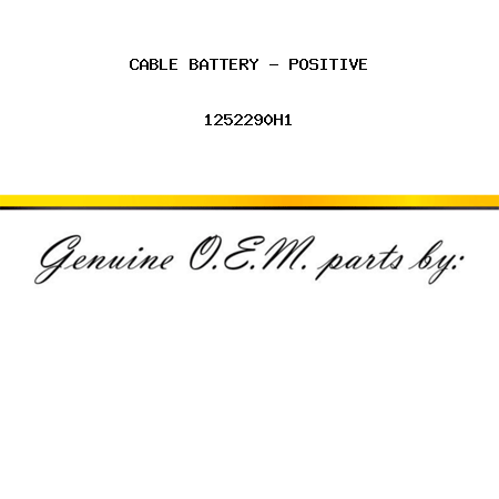 CABLE, BATTERY - POSITIVE 1252290H1