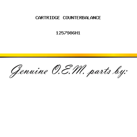 CARTRIDGE, COUNTERBALANCE 1257986H1