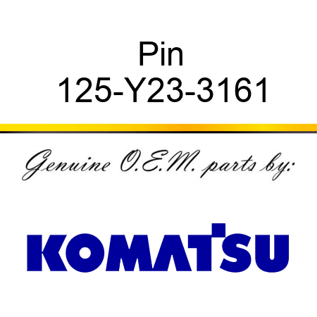 Pin 125-Y23-3161