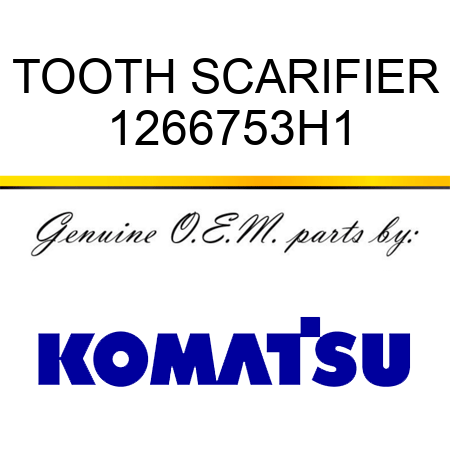 TOOTH, SCARIFIER 1266753H1