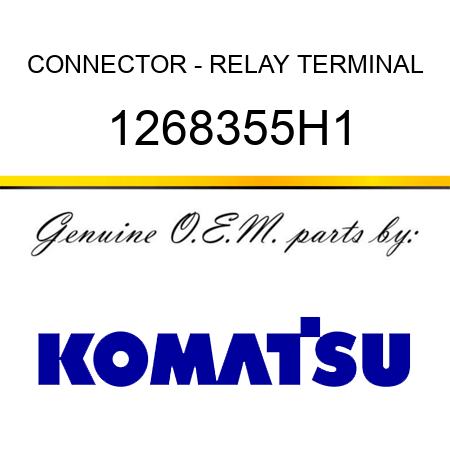 CONNECTOR - RELAY TERMINAL 1268355H1