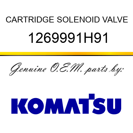 CARTRIDGE, SOLENOID VALVE 1269991H91