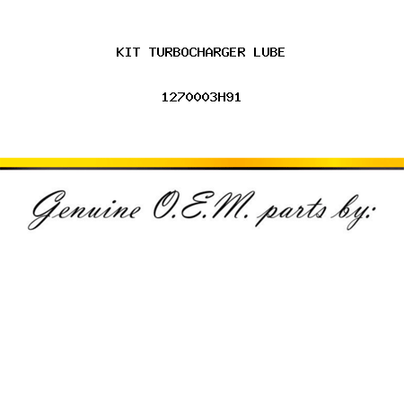KIT, TURBOCHARGER LUBE 1270003H91