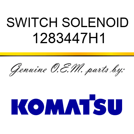 SWITCH, SOLENOID 1283447H1