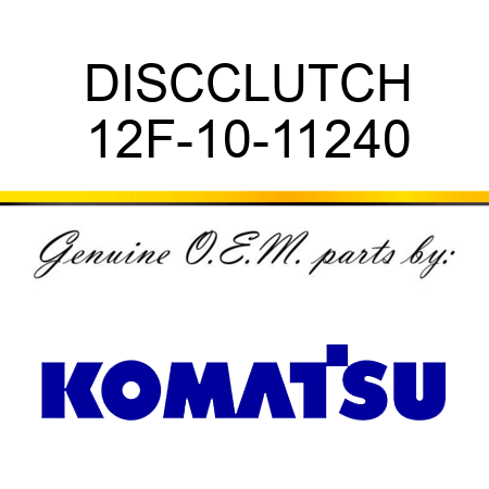 DISC,CLUTCH 12F-10-11240
