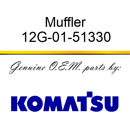 Muffler 12G-01-51330
