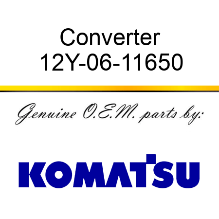 Converter 12Y-06-11650