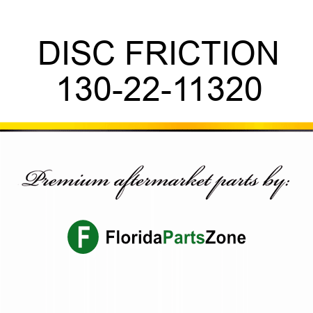 DISC, FRICTION 130-22-11320