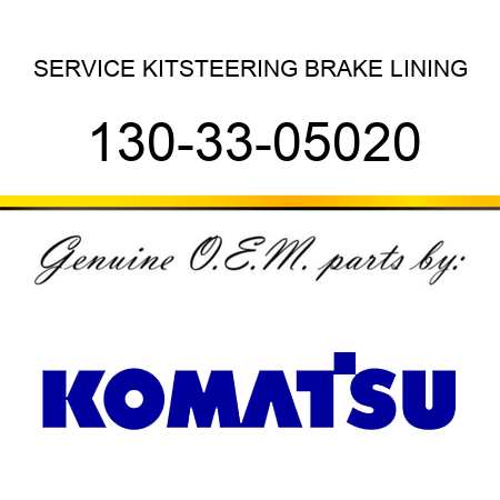 SERVICE KIT,STEERING BRAKE LINING 130-33-05020