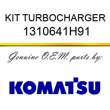 KIT, TURBOCHARGER 1310641H91