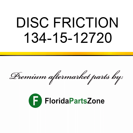 DISC, FRICTION 134-15-12720