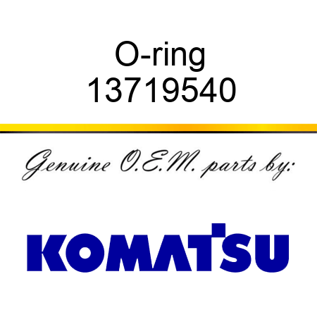 O-ring 13719540