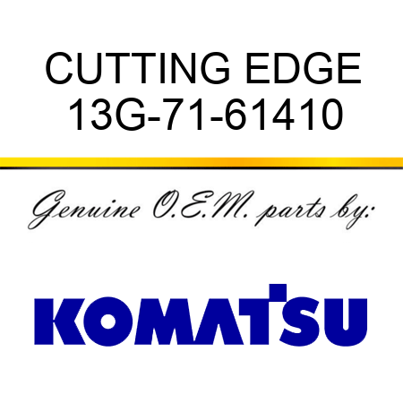 CUTTING EDGE 13G-71-61410