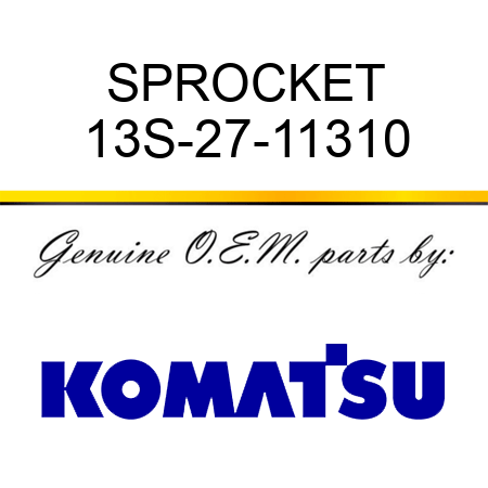 SPROCKET 13S-27-11310