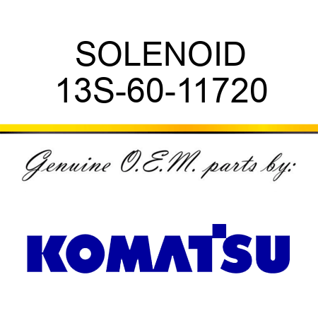 SOLENOID 13S-60-11720