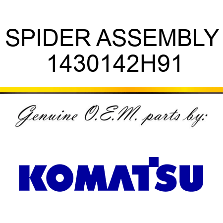 SPIDER ASSEMBLY 1430142H91