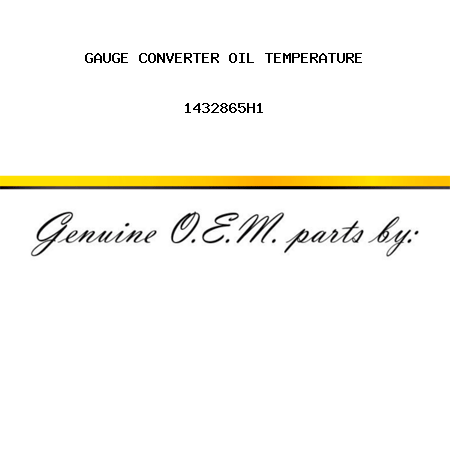 GAUGE, CONVERTER OIL TEMPERATURE 1432865H1