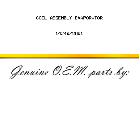 COIL ASSEMBLY, EVAPORATOR 1434978H91