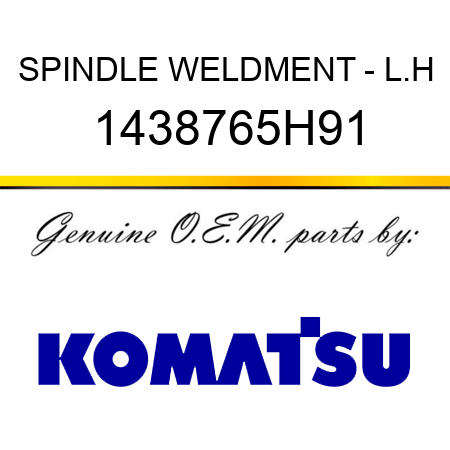 SPINDLE WELDMENT - L.H 1438765H91