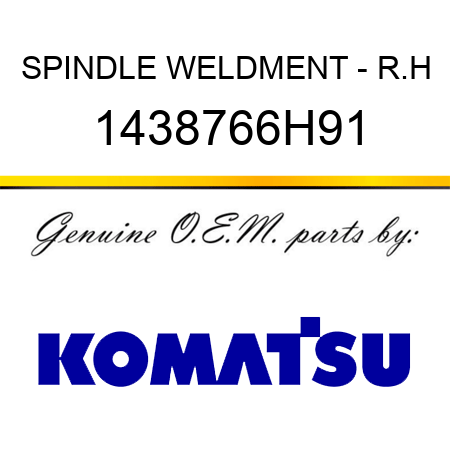 SPINDLE WELDMENT - R.H 1438766H91