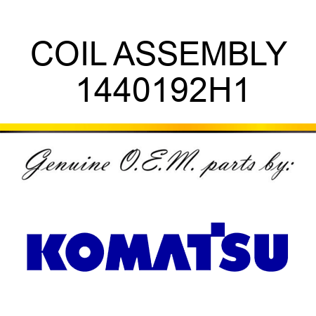 COIL ASSEMBLY 1440192H1