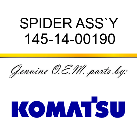 SPIDER ASS`Y 145-14-00190