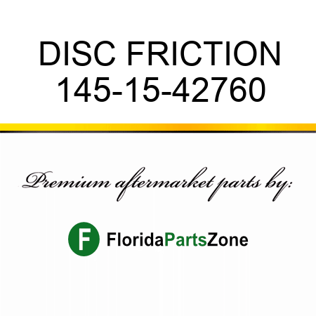 DISC, FRICTION 145-15-42760