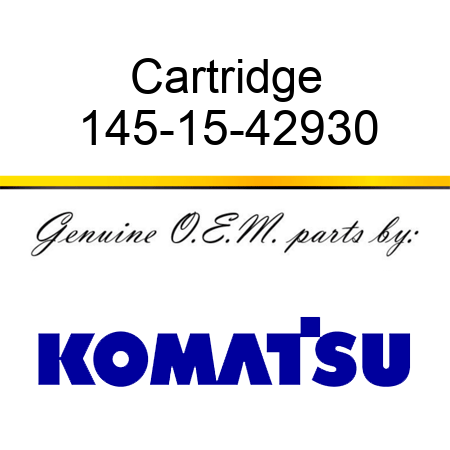 Cartridge 145-15-42930
