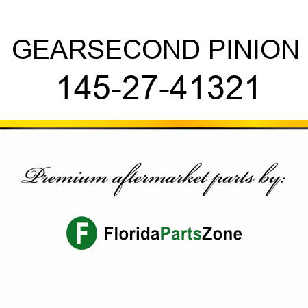 GEAR,SECOND PINION 145-27-41321