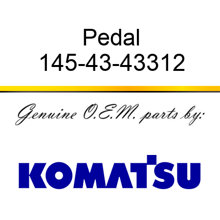 Pedal 145-43-43312