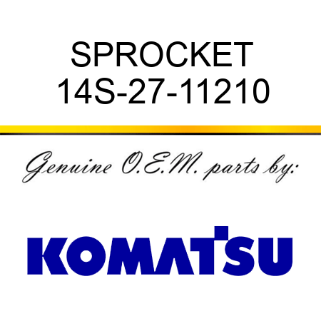 SPROCKET 14S-27-11210