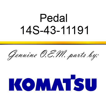 Pedal 14S-43-11191
